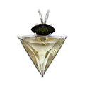 Golden Labradorite Angelic Star™ with Marquise Cut Green Tourmaline